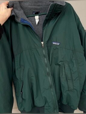 Patagonia Men's Dark Green Zip-Up Jacket